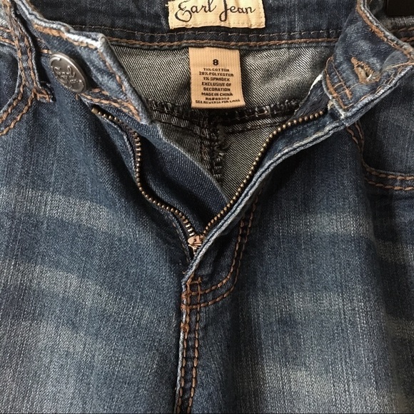 EARL JEANS Bootcut Bling Embroidered Pockets Mid Rise Stretch Denim Western 8 - Picture 3 of 12